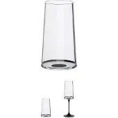 Trebonn Sektgläser SplitGlass Schwarz (Set von 2 Stück)