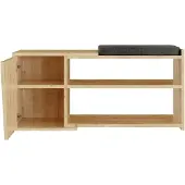 CALICOSY | Schuhschrank Fiona Naturel Spaanplaat 104x37x47 cm | NADUVI
