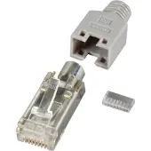 Efbe-Schott EFB Elektronik H7540.12-1, RJ-45, Grau, Männlich, Gerade, Cat5e, 1 Stück(e)