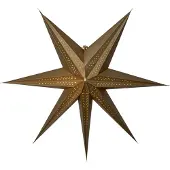 Star Trading Papier-Weihnachtsstern gold - 60x60 cm - Schöne Weihnachtsdeko