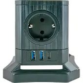 Schwaiger STLB3520, Drinnen, Typ F, Typ F, IP20, Schwarz, 5 AC-Ausgänge