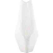 Gilde Tischvase "Vase Lamellen H. 18,5 cm", schwarz, B:15cm H:30cm T:15cm Ø:15cm, Keramik, Vasen, Tischvase, Matte Lamellen-Struktur, Dekovase