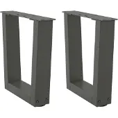vidaXL Couchtischbeine V-Form 2 Stück Anthrazit 40x(30-31,3) cm Stahl