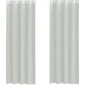 vidaXL Voile Vorhänge mit Ösen 2 Stk. Hellgrau 140x260 cm
