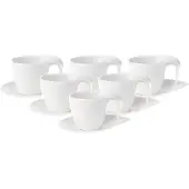 Villeroy & Boch Flow Kaffeetassen mit Untertassen