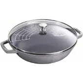 Staub Wokpfanne, 30 cm, 4,4L, grau