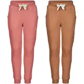 Minymo Jogginghosen - 2er-Pack - Canyon Rose/Braun - - 11 Jahre (146) - Jogginghosen