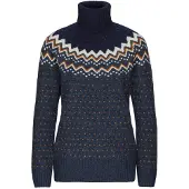 Fjällräven övik Knit Roller Neck W navy-dark navy (560-555) S
