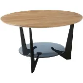 MCA Couchtisch Cadiz rund | Ø70 | Eiche massiv / grau