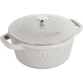Staub Eisen Runder Gusseisentopf Trüffel 4l