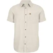 Fjällräven Hemd Övik Travel Shirt SS Herren Chalk White-M