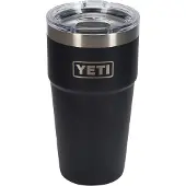 Yeti Rambler Stackable Cup 20oz Mag Slider Lid, Black, stapelbarer Thermobecher mit Deckel, 591 ml