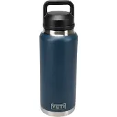 Yeti Rambler Bottle 36oz Chug Cap, Navy Blue, Thermoflasche mit Verschluss, 1L