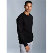 Trigema Sweatshirt "Sweatshirt mit angerauter Innenseite", Damen, Gr. L, schwarz, Sweatware, 70% Baumwolle, 30% Polyester, Basic, lang, Rundhals, Sweatshirts Sweatshirt