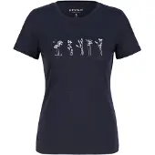 Devold - Women's Classic Flowers Tee - Merinoshirt Gr L blau