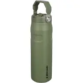Stanley The AeroLight IceFlow Bottle Flip Straw 2.0 24oz, Dried Pine 10-11283-179 Thermosflasche mit Trinkhalm, 700 ml