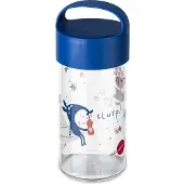 Koziol Buddy Snack Trinkflasche / Snackpot 500 ml organic blue space