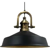 Bamyum Pendelleuchte Industrial Asletl-Marine Vintage 40 cm - Schwarz