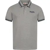 Lonsdale Herren Poloshirt normale Passform MARKHAM Marl Grey/Navy XXL