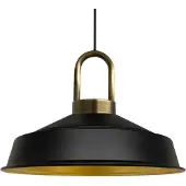 Bamyum Pendelleuchte Asletl-Lock Hängelampe aus Schwarz Metall Ø40 cm Lampe