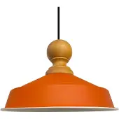 Bamyum Pendelleuchte Holz Asletl 40 cm - Orange