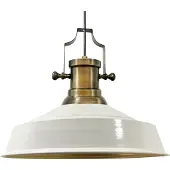 Bamyum Asletl Hängelampe Industrial aus Metall 41 cm, Küchenlampe Vintage E27, Wohnzimmerlampe Hängend Vintage, Pendelleuchte Esstisch - Weiß