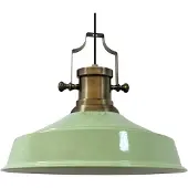 Bamyum Asletl Hängelampe Industrial aus Metall 41 cm, Küchenlampe Vintage E27, Wohnzimmerlampe Hängend Vintage, Pendelleuchte Esstisch - Minzgrün