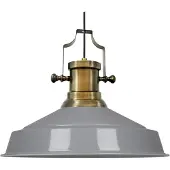 ROYALTECH Hängelampe Augusta , dimmbar, alu / grau / zink, für Wohn- / Esszimmer, Metall, Vintage, Pendelleuchte