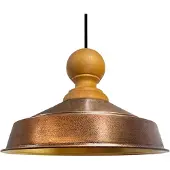 Bamyum Pendelleuchte Holz Asletl 40 cm - Kupfer