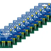 Varta - Batterielade AAA HR3 1000mAH Ready2use | Blasen Sie ein 4 -Stück | 10 Stück