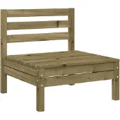 vidaXL Gartensofa ohne Armlehnen Kiefernholz Imprägniert