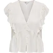ONLY Bluse Rian 15349090 Weiß Regular Fit