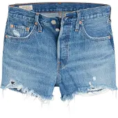 Levi's Damen 501 Original Shorts Denim Shorts,Oxnard Athens Mid Short,26W