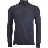 Woolpower Skipullover Zip Turtleneck 400 Dark Navy-XL