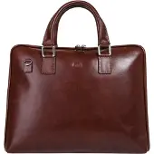 Piké Aktentasche echt Leder, Made in Italy