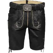 Spieth & Wensky Lederhose Eldorado mit Gürtel schwarz 52