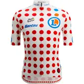 Santini Kurzarm Fahrradtrikot - TOUR DE FRANCE - POLKA DOT JERSEY - mehrfarbig M