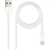 Nanocable 10.10.0401, 1 m, Lightning, USB A, Weiß, USB 2.0, 1 Stück(e)