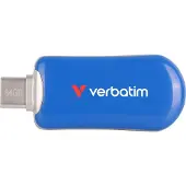 Verbatim 30232, 64 GB, USB Typ-C, 3.2 Gen 1 (3.1 Gen 1), 100 MB/s, Ohne Deckel, Blau