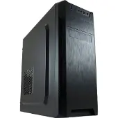 LC-Power 7040B, Midi Tower, PC, Schwarz, ATX, micro ATX, Mini-ITX, Metall, Kunststoff, 14,5 cm