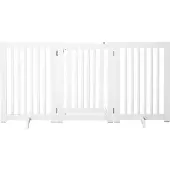PawHut Zaun Zaun für Hunde Tür Sicherheit Zaun MDF, D06-047-1