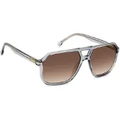 Carrera 302/S Herren-Sonnenbrille Vollrand Pilot Kunststoff-Gestell, grau