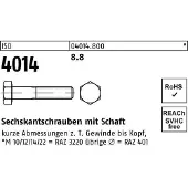 Hörger & Geßler Sechskantschraube ISO 4014 m.Schaft M 22 x 70 8.8