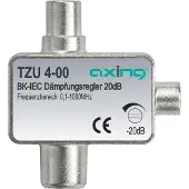 Axing TZU 4-00, Kabelsplitter, 0,1 - 1006 MHz, Aluminium, Männlich/Weiblich, IEC
