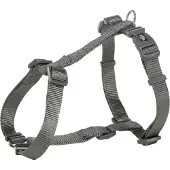 Trixie Premium H-Geschirr - grafit - 42–60 cm/15 mm