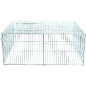 Trixie natura Freilaufgehege mit Abdeckung verzinkt 144x116x58cm