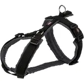 Trixie Premium Trekking Hundegeschirr - schwarz/graphit - L