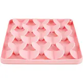 FOFOS Leckmatte 20x20x2 cm, rosa, für Hunde und Katzen, Anti-Verschlingen, beruhigend