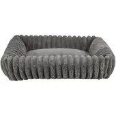 Trixie Hundebett Lonni in Breitcord-Optik grau
