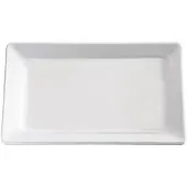HorecaTraders Fad Pure 1/4 GN 26.5x16.2x3 cm Rektangulær Melamin Hvid,1 stk